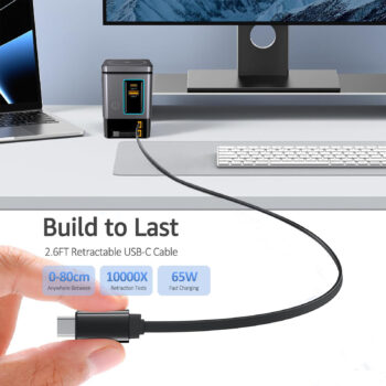 Charging Station with Retractable USB